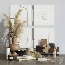 Gypsum panno decorative